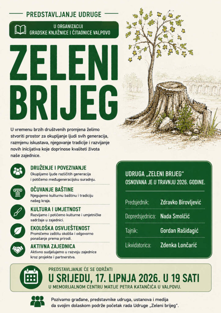 Predstavljanje Udruge „Zeleni brijeg“ u Valpovu