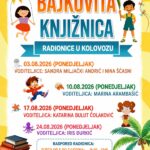 „Bajkovita knjižnica” -ljetne radionice/pričaonice za djecu u Gradskoj knjižnici i čitaonici Valpovo