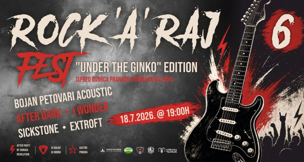 6. ROCK’A’RAJ FEST – „UNDER THE GINKO EDITION“ STIŽE U VALPOVO!