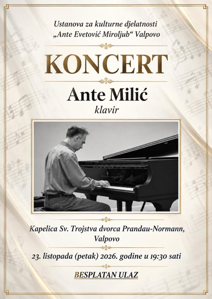 KONCERT: ANTE MILIĆ / klavir