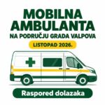 Mobilna ambulanta na području Grada Valpova – listopad 2026.